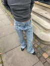 Andrine jeans med stjerner - Lys denim