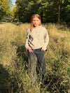 Tilly strikket hættetrøje - Beige