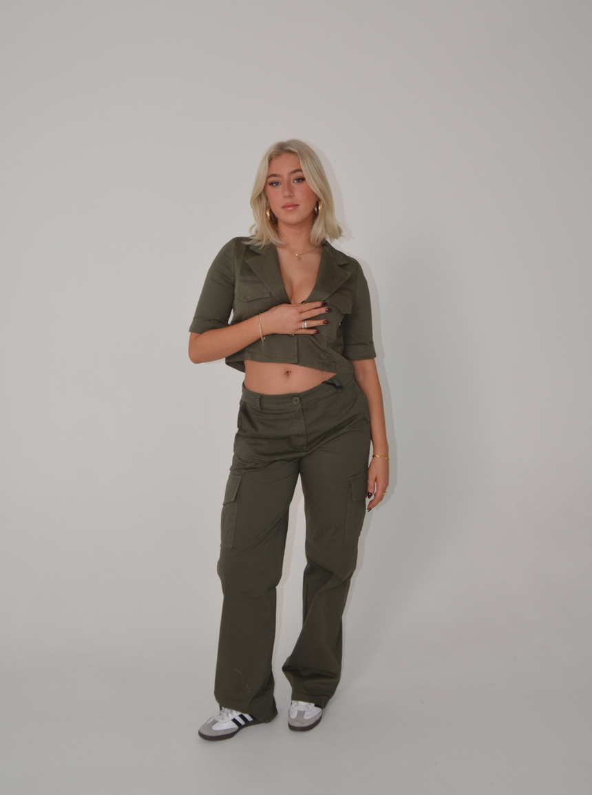 Riri cargo bluse - kaki