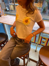 "Solsikker" baby tee - Hvid