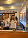 "Solsikker" baby tee - Hvid