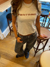 "Dad´s favorite" baby tee - Grå
