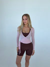 Motion wrap blouse - Candyfloss
