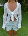 Maddy bluse i blonde - Hvid