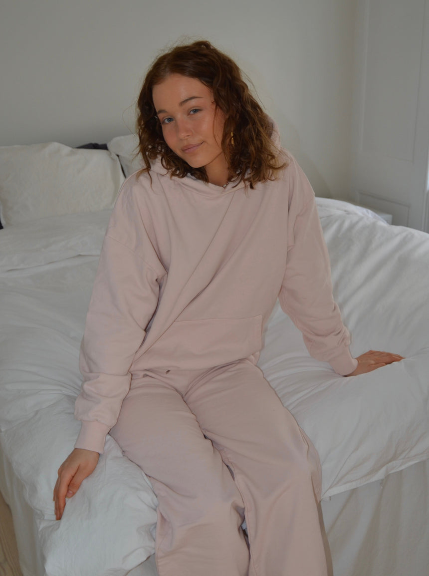 Freya hættetrøje - Lyserød