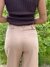 Lisette bukser i hørblanding - Beige