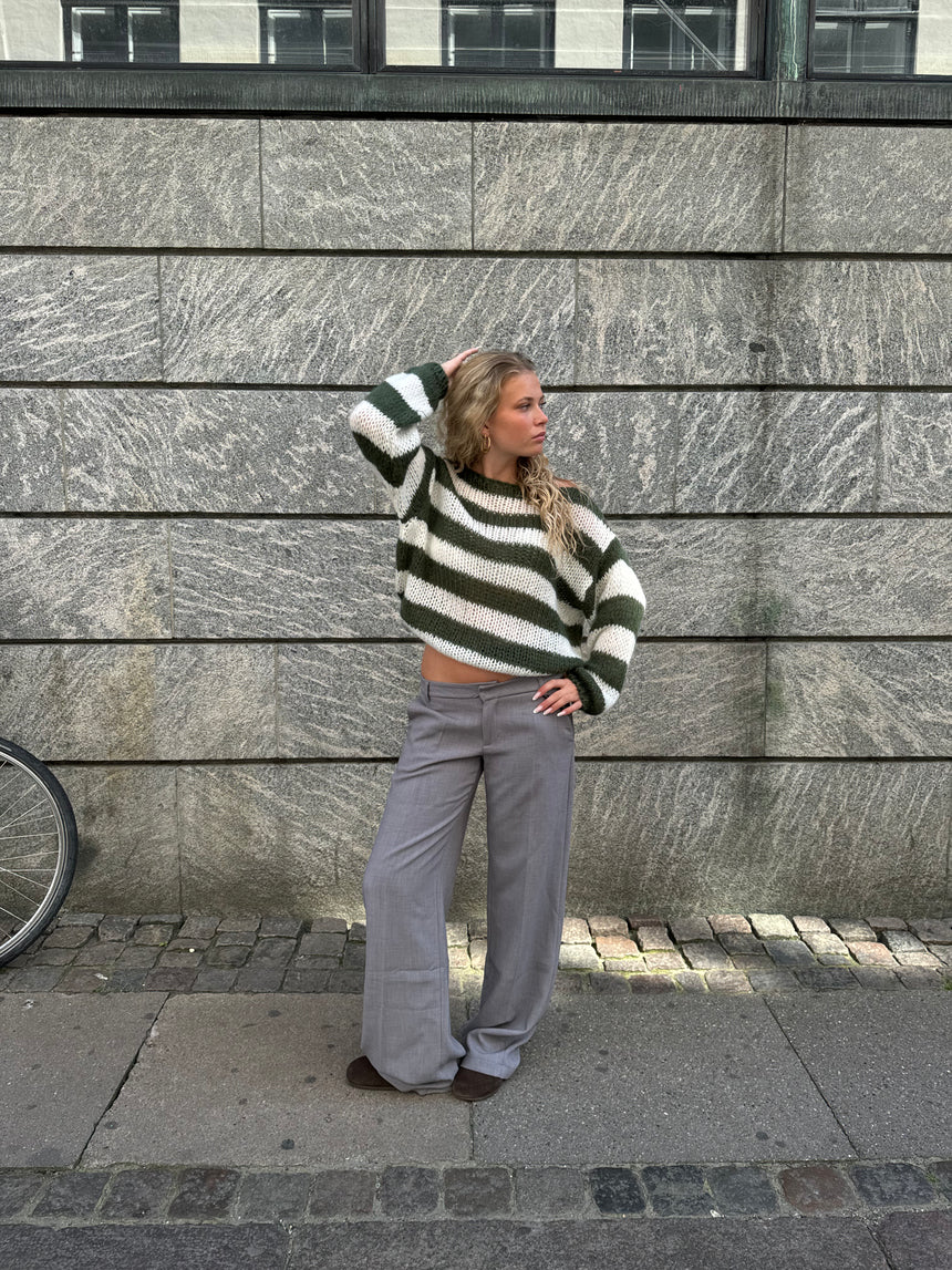 Anna Olympia striktrøje - kaki