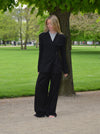 Vibe oversized suit bukser - Sort