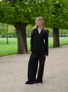 Vibe oversized suit bukser - Sort