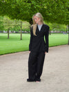 Vibe oversized suit bukser - Sort