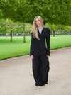 Hulda figursyet blazer - Sort