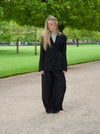 Vibe oversized suit bukser - Sort