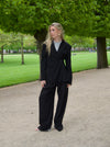 Vibe oversized suit bukser - Sort