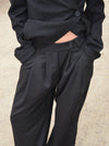 Vibe oversized suit bukser - Sort