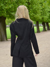 Hulda figursyet blazer - Sort