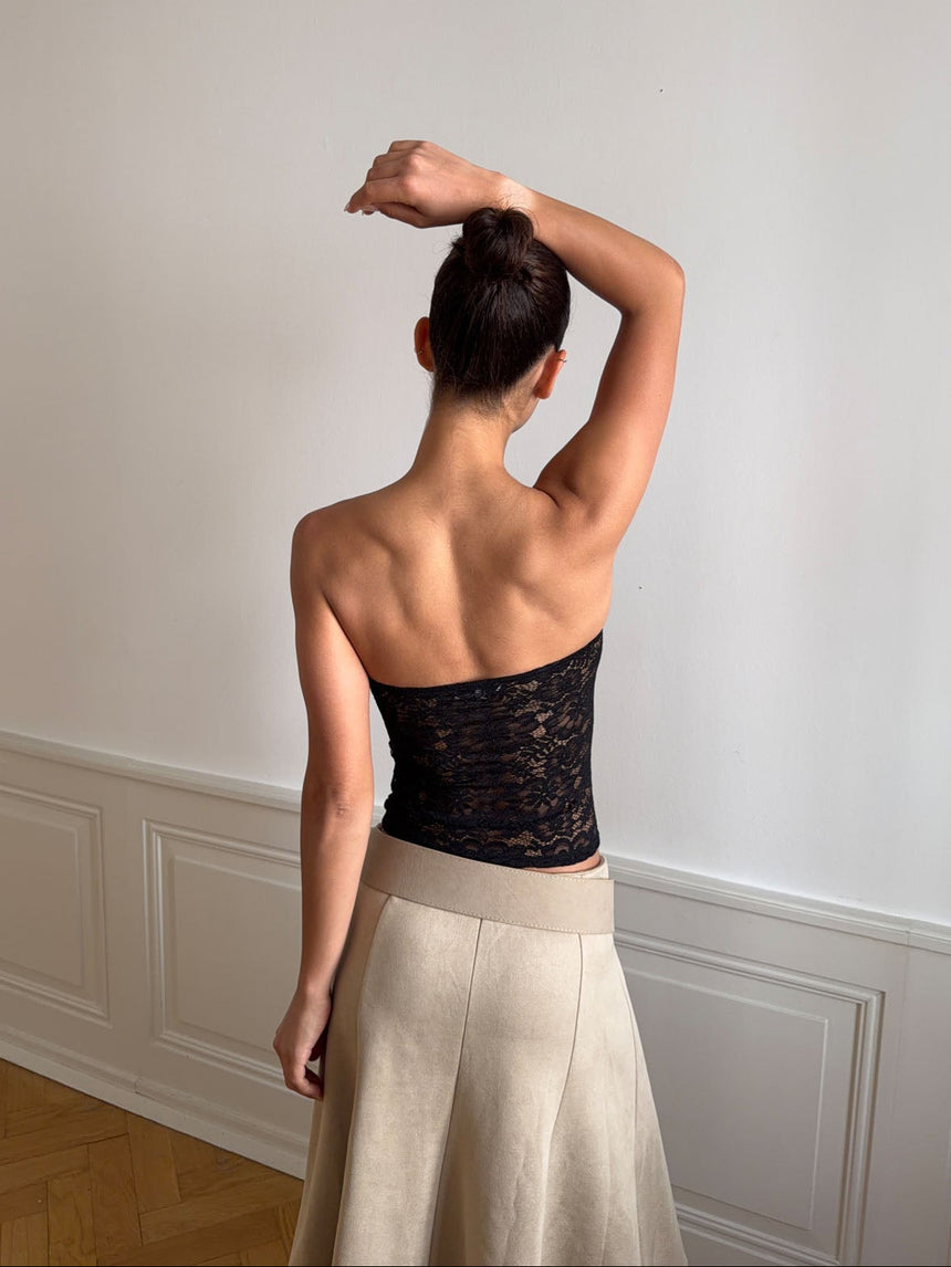 Zera tubetop i blonde - Sort