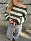 Anna Olympia striktrøje - kaki