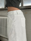 Edelita denim nederdel - Hvid
