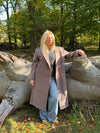 Alva oversized frakke - Taupe