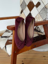 Cossetta ballerina med riller - Bordeaux