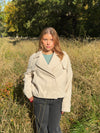 Marigona kort frakke - Beige
