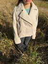 Marigona kort frakke - Beige