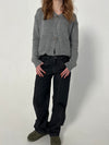 Nuna lavtaljede jeans - Sort