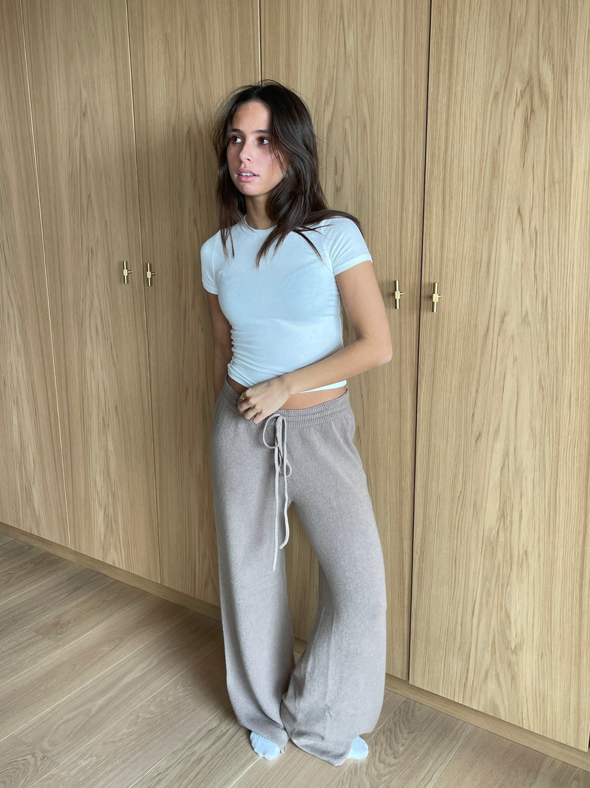 Rilo strik bukser - beige