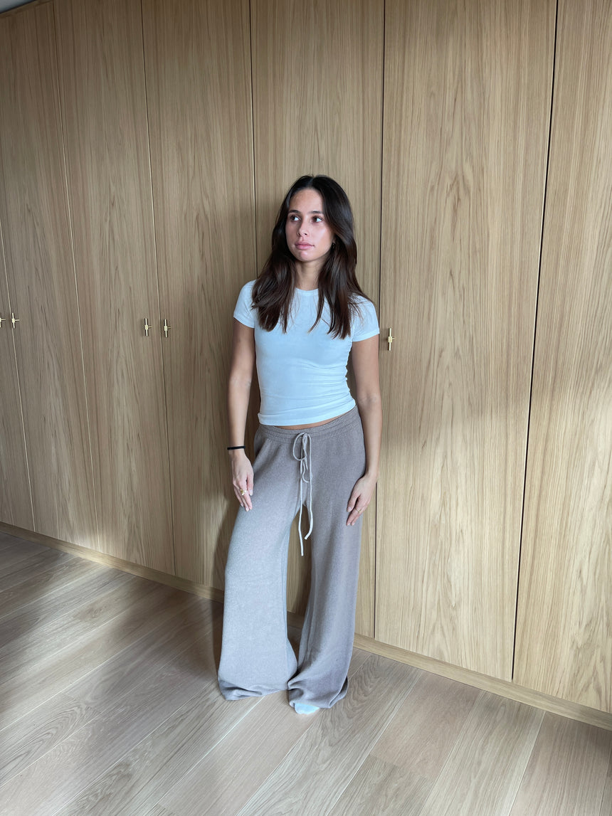 Rilo strik bukser - beige