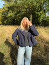 Marigona kort frakke - Navy