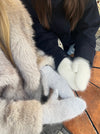 Fluffy handsker - Grå