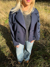 Marigona kort frakke - Navy