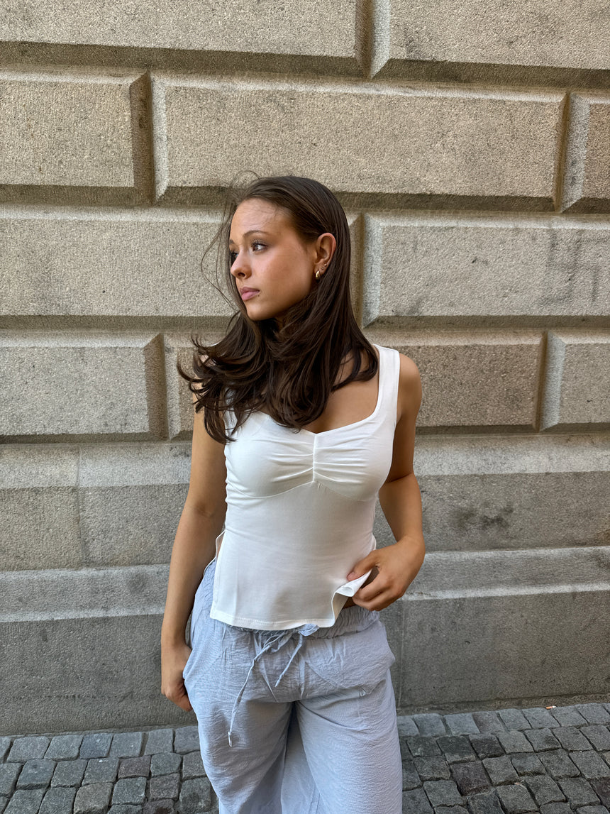 Brigitte top - hvid