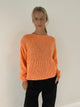 Gunvar striktrøje - Orange