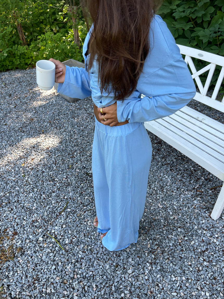 Laura pyjamasbukser - Lyseblå