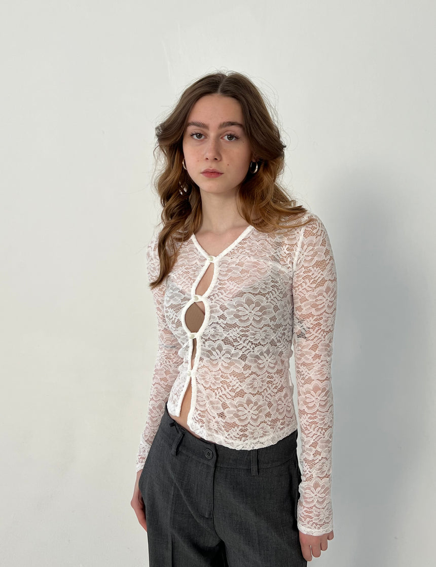 Angelica blonde bluse - Hvid