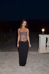 Zita bandeau mesh top - Leopard