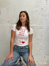 "Give it your best shot" baby tee - Hvid