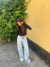 Minerva langærmet bluse - Sort