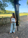 Tone smock top - Hvid
