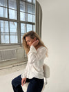 Denisi satin bluse - Hvid