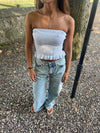 Tone smock top - Hvid