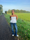 Edelina flare jeans  - Blå denim