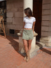 Nynnely nederdel/shorts - Kaki