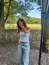 Tone smock top - Hvid
