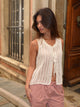 Hadil strik top - Off white