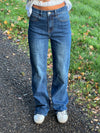 Edelina flare jeans  - Blå denim