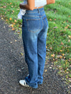 Edelina flare jeans  - Blå denim