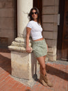 Nynnely nederdel/shorts - Kaki
