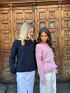 Elinor off shoulder strik - Lyserød